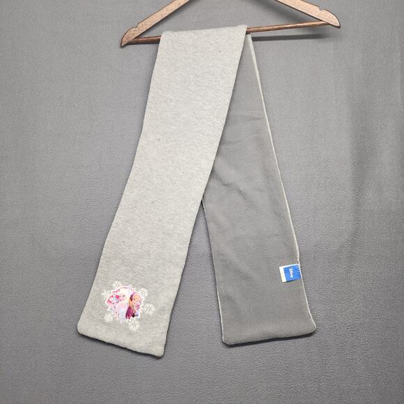 Disney Accessories - Disney Frozen Girls Scarf Anna and Elsa Grey Knit ~52"